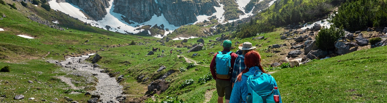 Travellers on a Beyond Journey trek