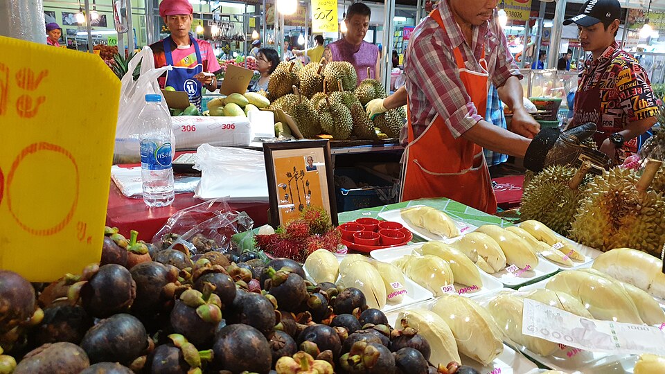 A fruit stall in a Bangkok market