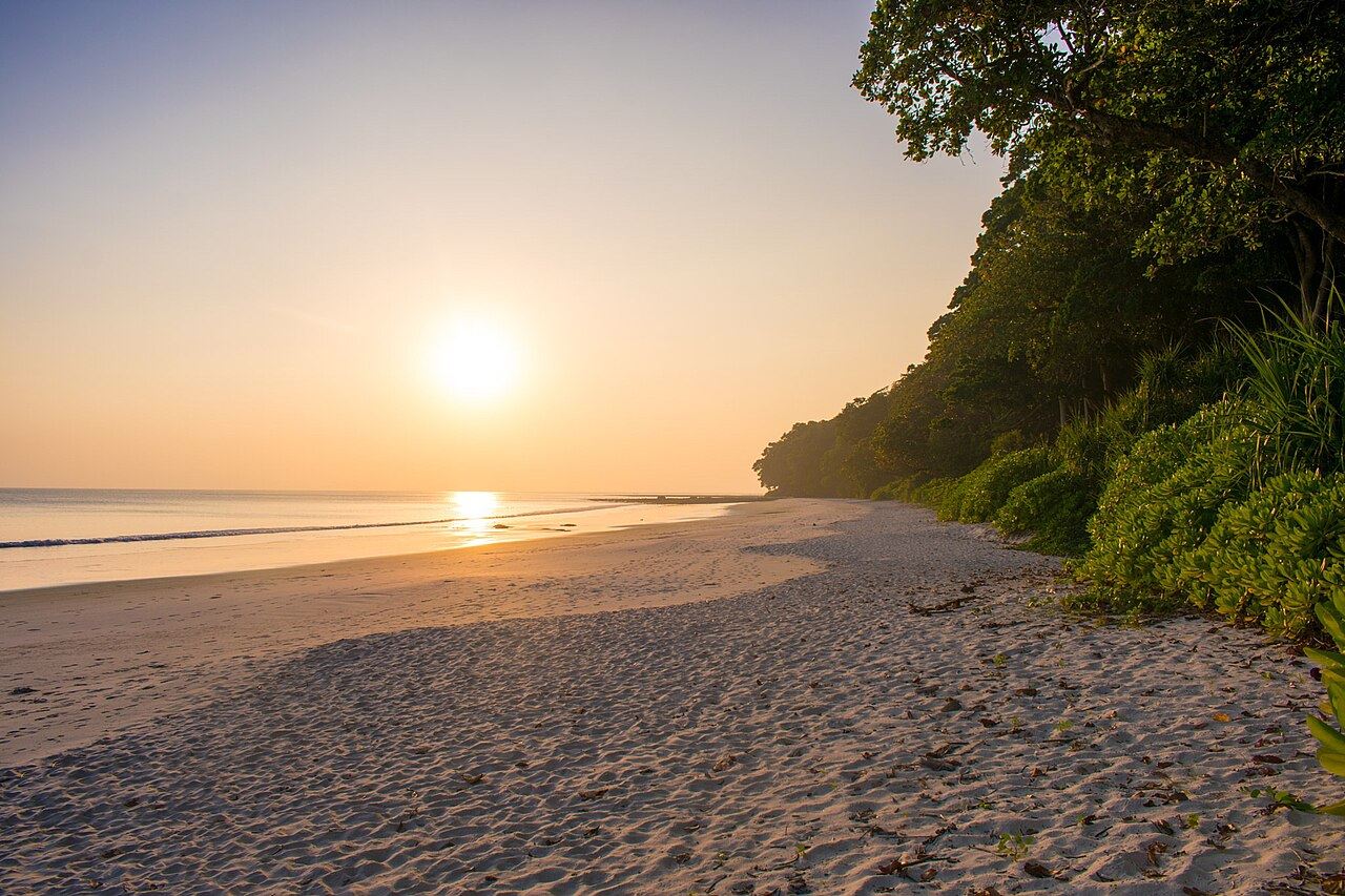 A quiet beach in the Andaman Islands
