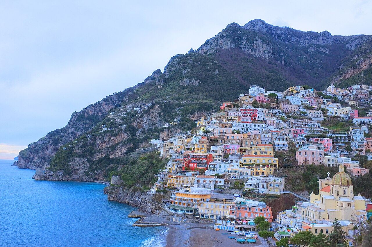 Positano's houses above the sea on the Amalfi Coast